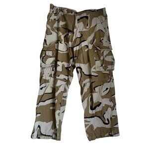 Vintage No Boundaries Cargo Pants Mens 40x32 Brown Camo Baggy Wide Leg Y2K